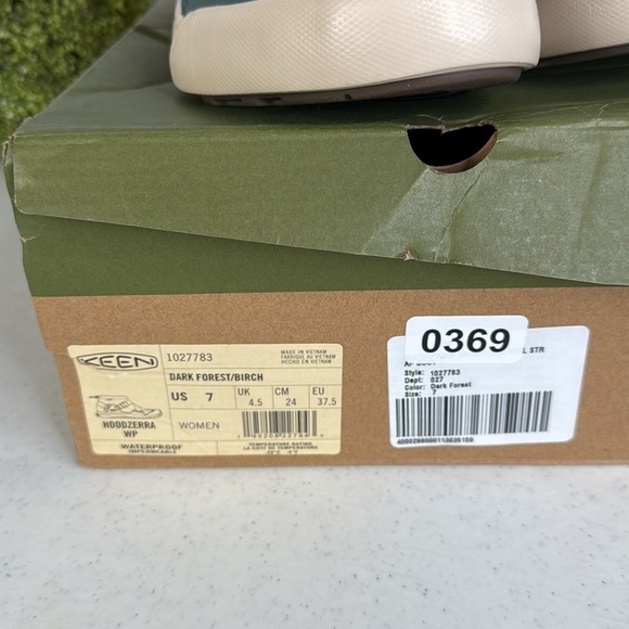 KEEN HOODZERRA WP Women's Boots 7 Dark Forest/Birch - Picture 12 of 12